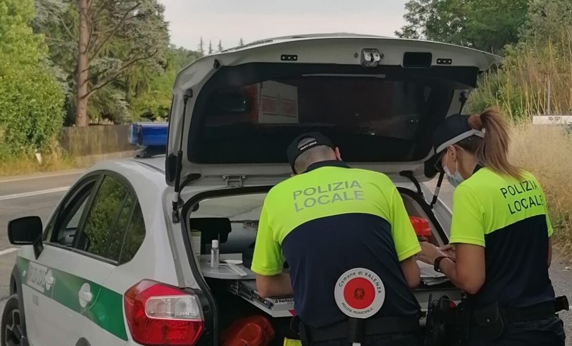 POLIZIA LOCALE VALENZA FOTO OPERATIVA